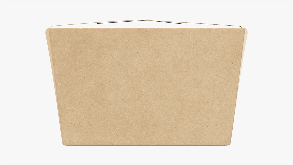 Kraft Paper Take-Away Container Closed