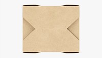 Kraft Paper Take-Away Container Closed