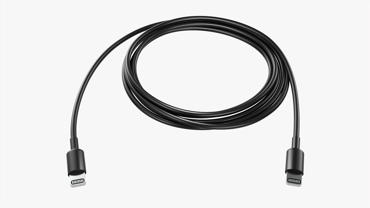 Lightning Cable Doublesided Black
