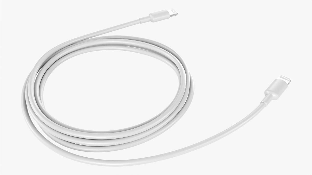 Lightning Cable Doublesided White
