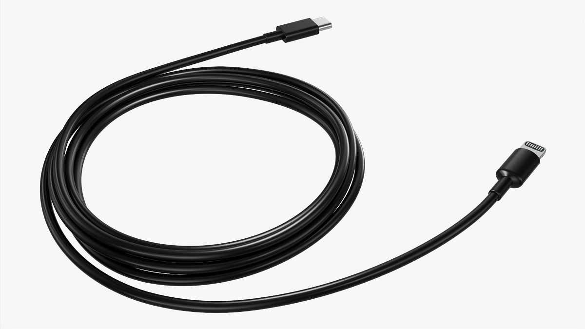Lightning To USB C Cable Black