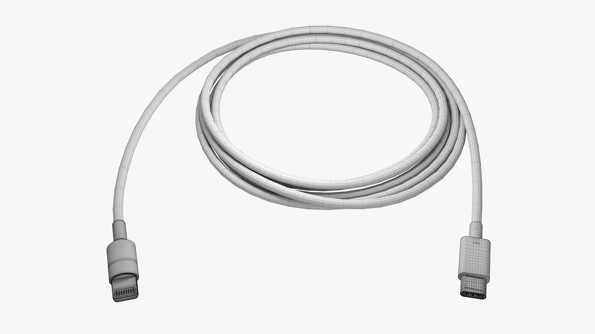 Lightning To USB C Cable White