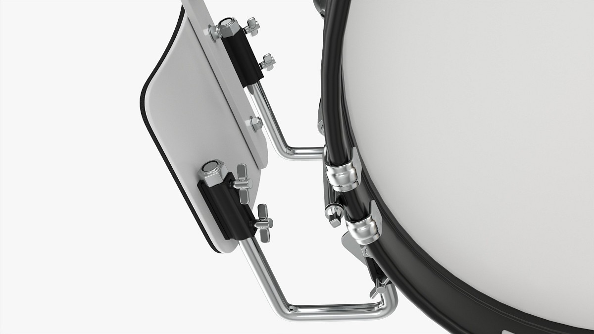 Marching Bass Drum With Carrier 18×10