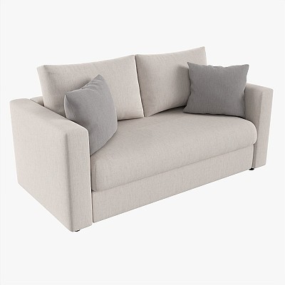Sofa 2-Seat Pillows 01