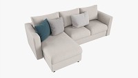 Modern Sofa With Chaise Longue