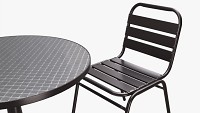 Outdoor Round Dining Table With Chairs Dark