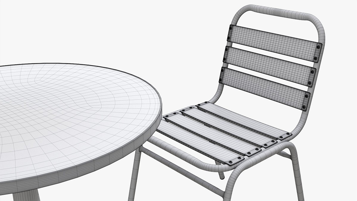 Outdoor Round Dining Table With Chairs Light