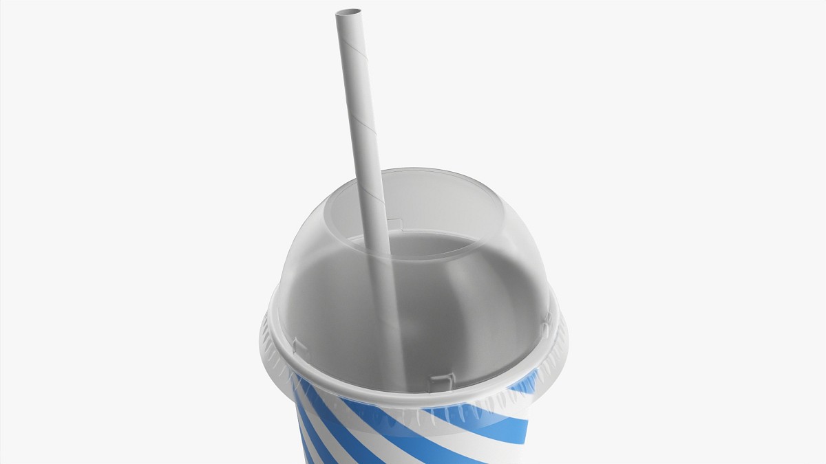 Paper Cold Cup 22 Oz With Translucent Solo Dome Lid 02