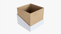 Paper Gift Box Mockup 01