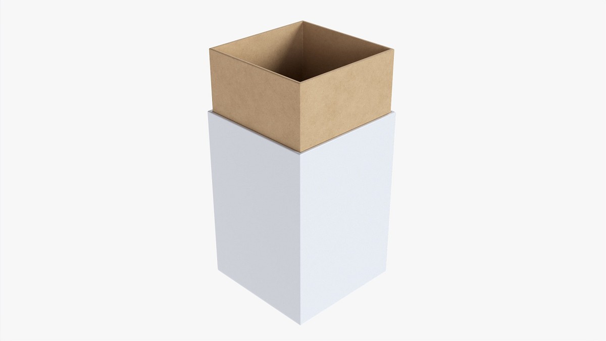 Paper Gift Box Mockup 04