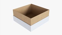 Paper Gift Box Mockup 06