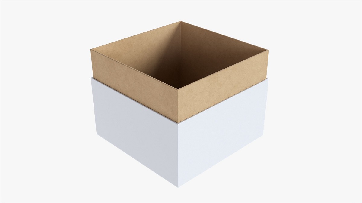 Paper Gift Box Mockup 08
