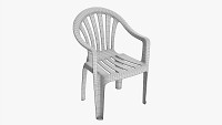 Plastic chair stackable 2