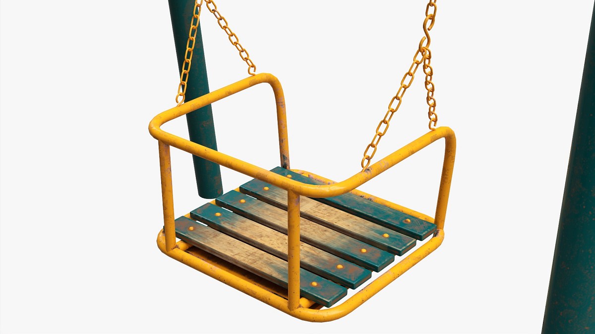 Playground metal swing 02