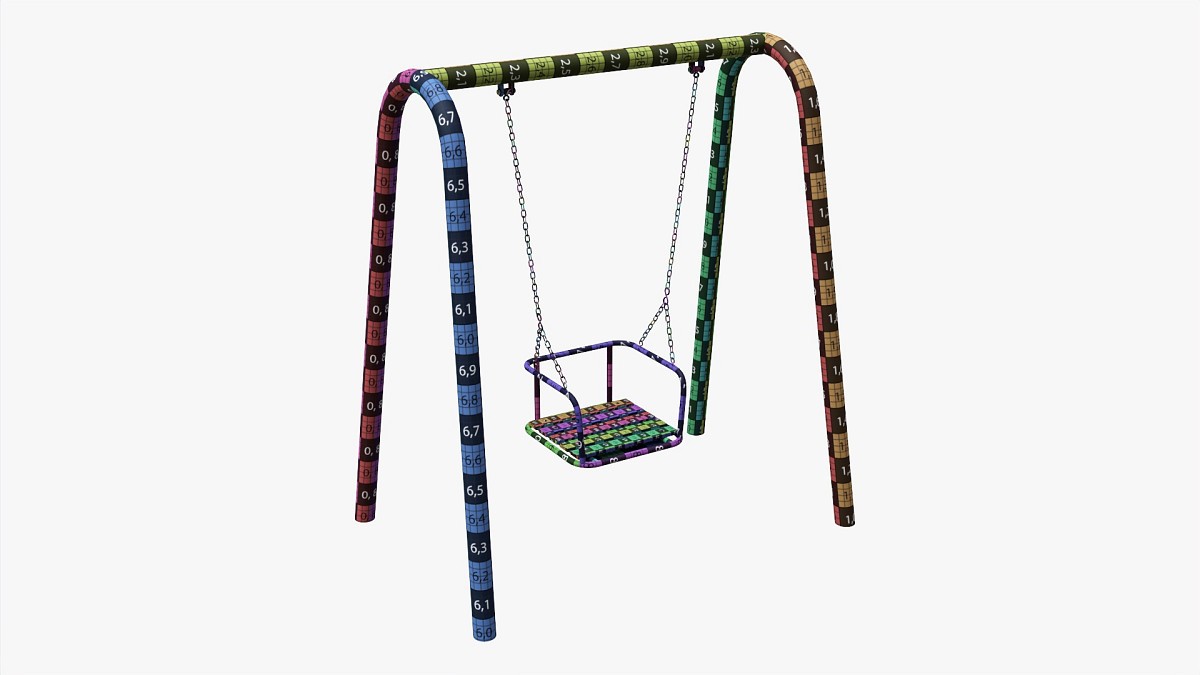 Playground metal swing 02