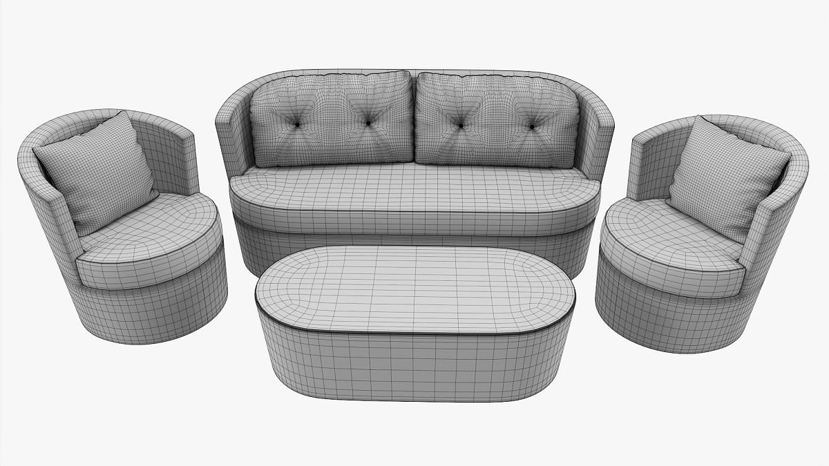 Rattan Furniture Set 02