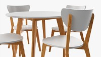 Round Dining Table With Chairs 02