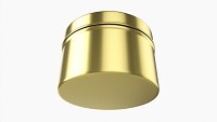 Round Gift Empty Can Jar Metal Brass 03