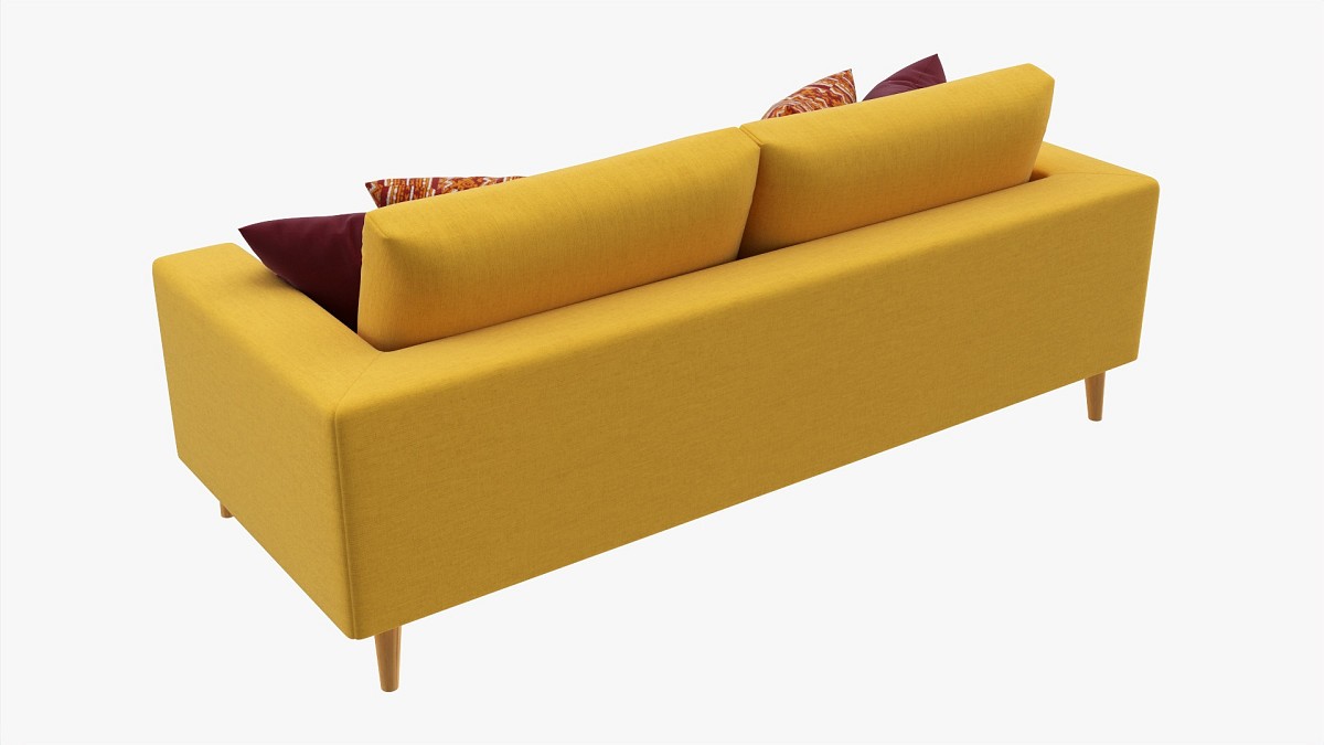 Scandinavian Sofa With Pillows