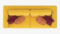 Scandinavian Sofa With Pillows