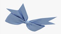 Small Ribbon Decoration Fabric Blue