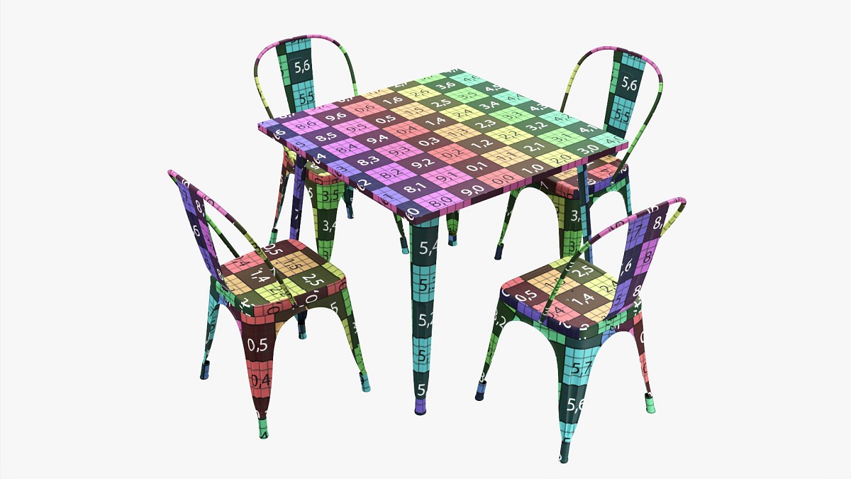 Square Dining Outdoor Table With Chairs