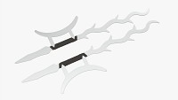 Twin Hooks Tree Swords