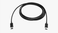Usb C Cable Doublesided Black