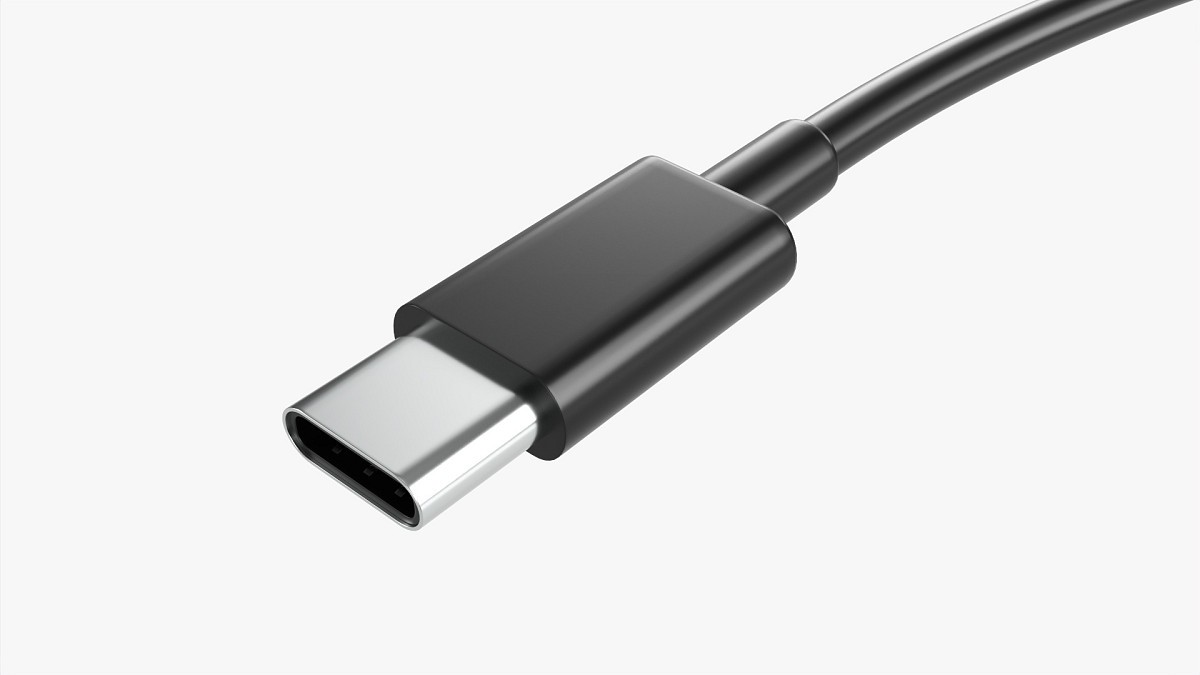 Usb C Cable Doublesided Black