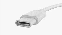 USB C Cable Doublesided White