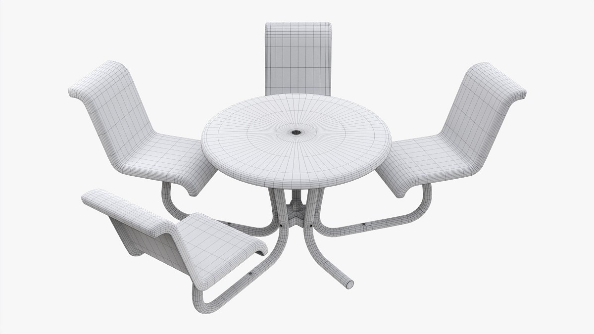 Umbrella Table With Chairs
