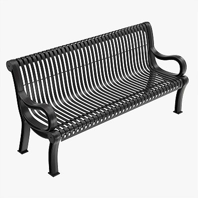 Slat Outdoor Bench Arms