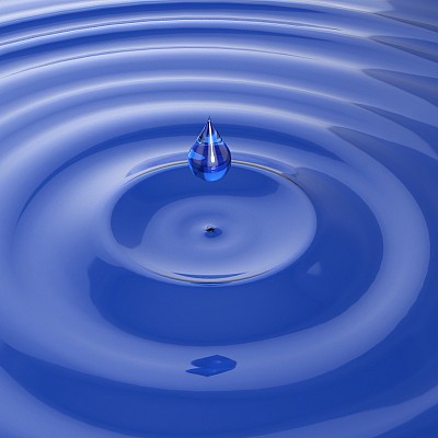 Water Surface With Drop