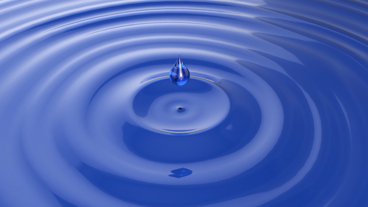 Water Surface With Drop