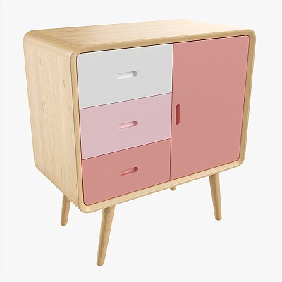 Cabinet With Drawers 01