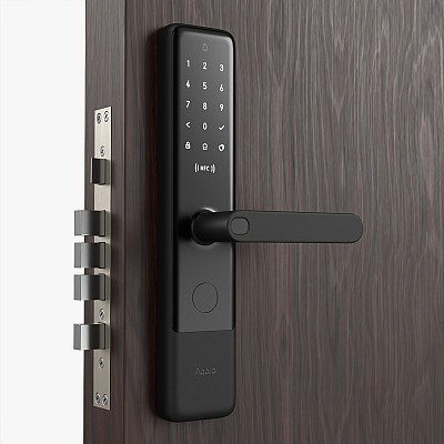 Smart Door Lock Black