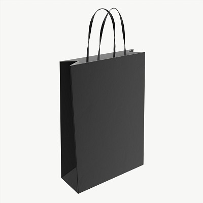 Black paper bag handles 1