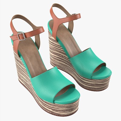 Turquoise women shoes