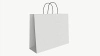 White paper bag with handles 4