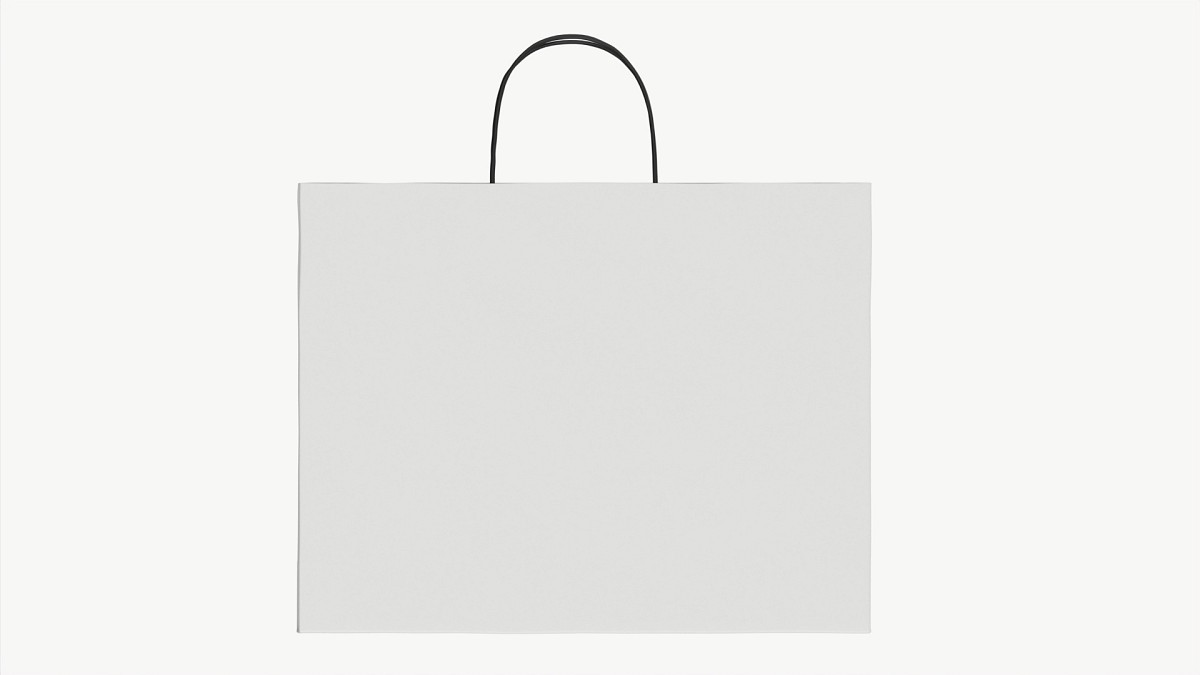 White paper bag with handles 5