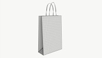 White paper bag with handles 1
