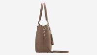 Women summer shoulder bag light brown