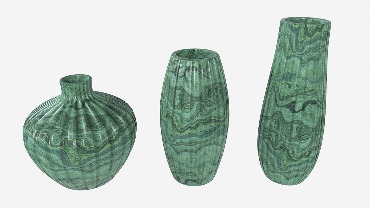 Ceramic Vases 3-set 02