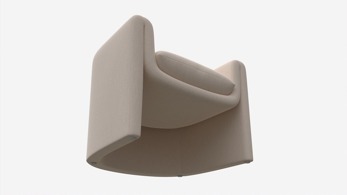 Linen Sculptural Chair