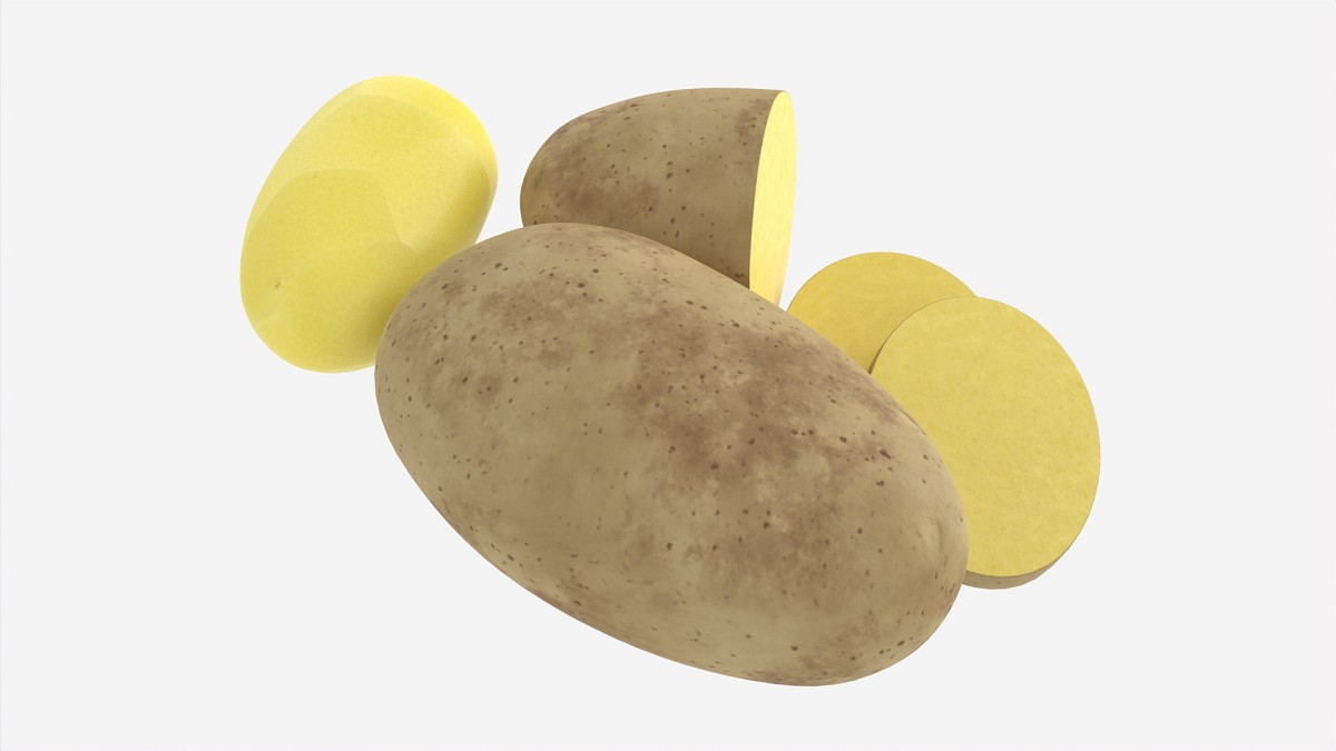 Potato whole half and slices 2