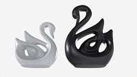 Ceramic Swan Figurines