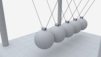 Newton Cradle Balance Steel Balls 01