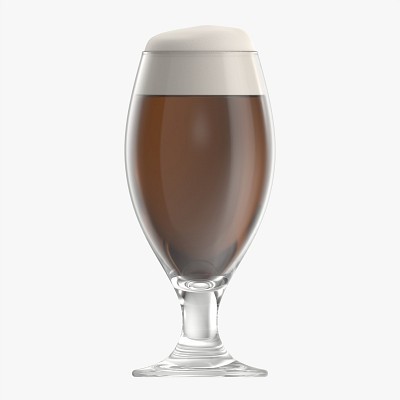 Beer glass with foam 03