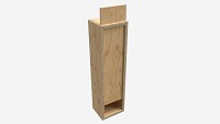 Wooden box for wine bottle