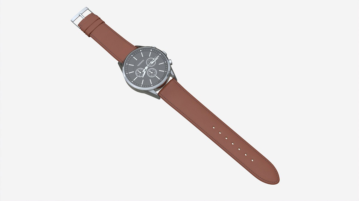 Wristwatch with Leather Strap 01